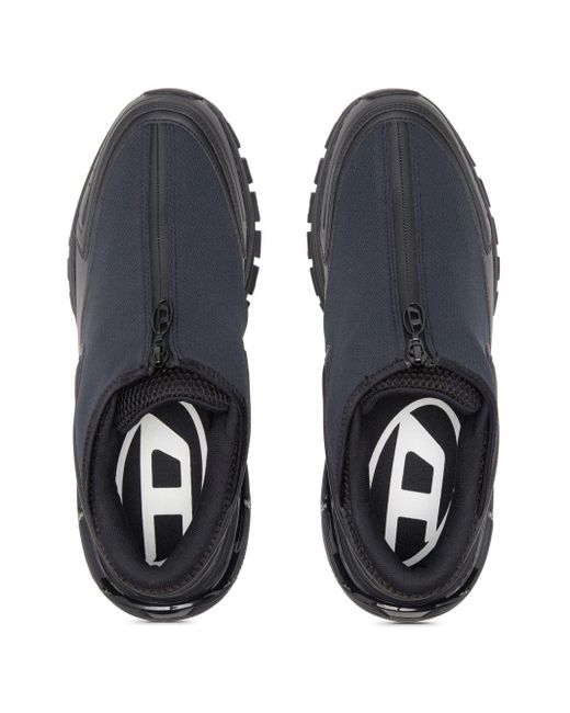 S-Serendipity-Sneakers slip-on en mesh avec zip DIESEL en coloris Black