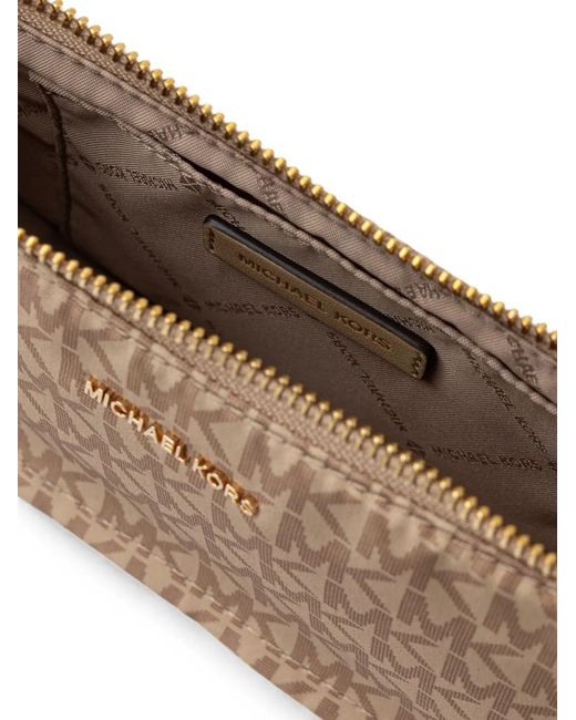 MICHAEL Michael Kors Brown Monogram-Print Shoulder Bag