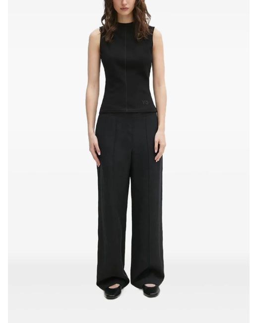 Samsøe & Samsøe Black Bundfaltenhose mit elastischem Bund