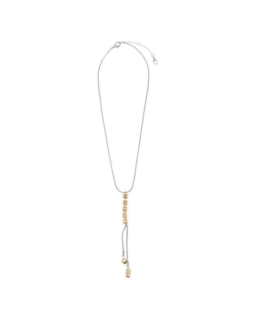 Collier À Pendentif Serpent COACH en coloris White