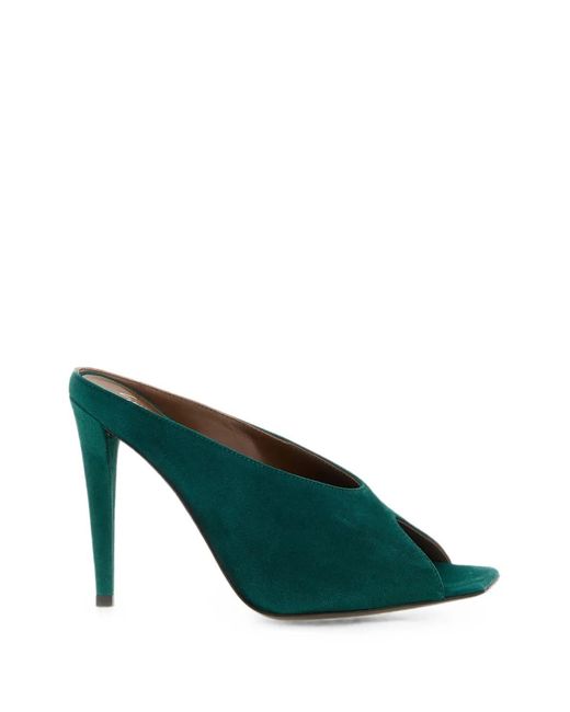 Giuseppe Zanotti Green Intriigo Cluedo Suede Sandals