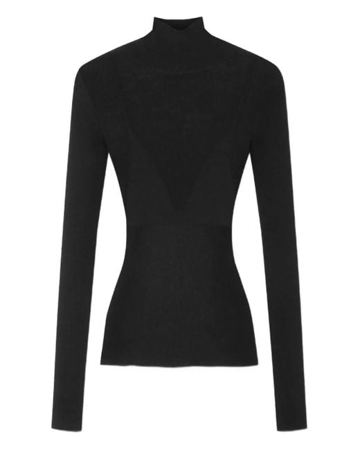 Jersey de lana virgen Versace de color Black