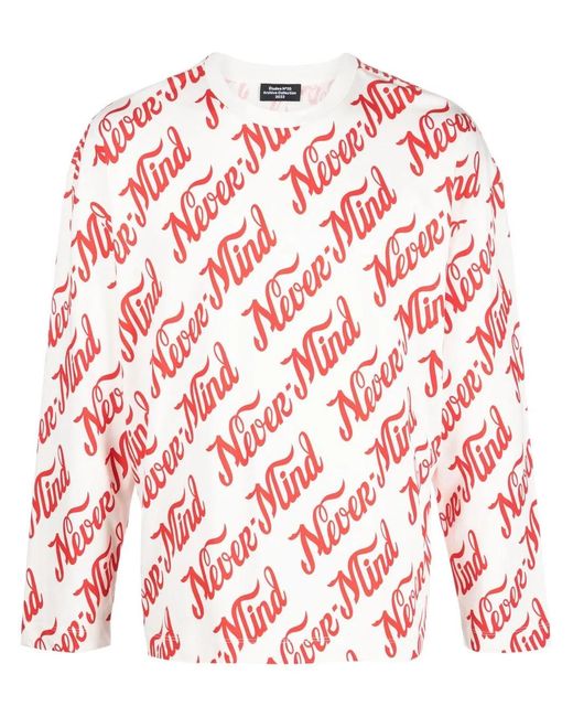 Etudes Studio Red Nevermind Long-Sleeved Sweatshirt for men