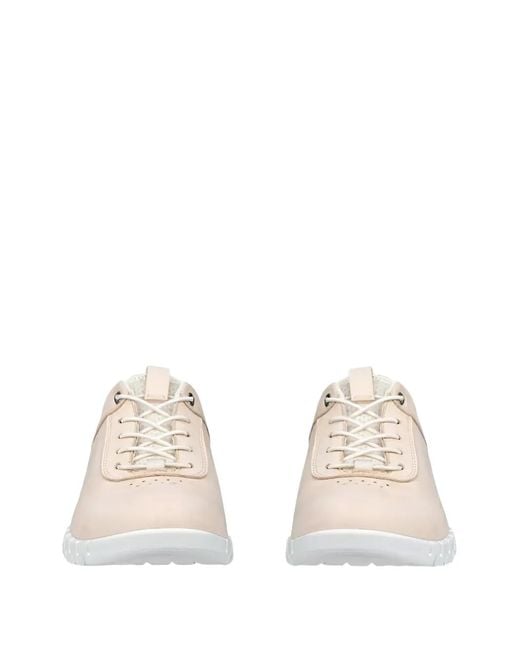 Ecco White Gruuv Lite Perforated Sneakers