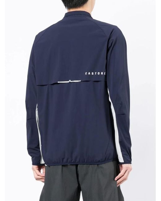 Castore Blue Logo-Print Lightweight Jacket for men