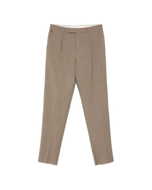 GTA Gray Silvio Pleated Trousers for men
