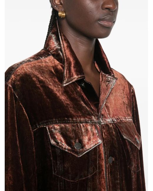 Pierre Louis Mascia Brown Kandox Button-Down Jacket