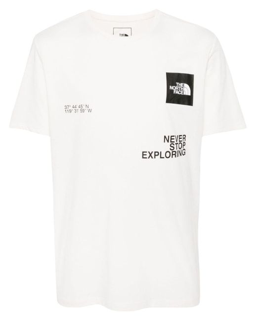 T-shirt M Fondation Coordinates à manches courtes The North Face pour homme en coloris White