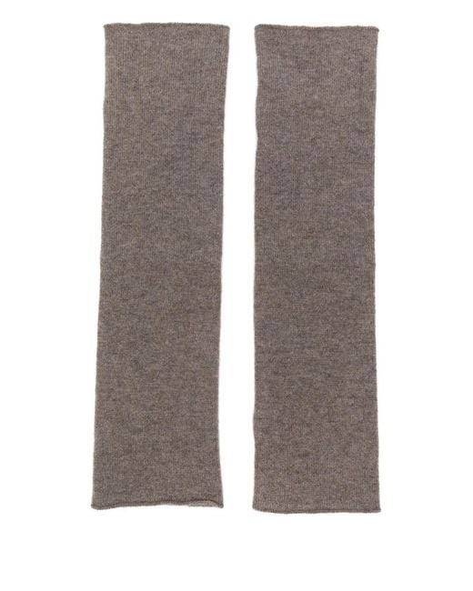 Lisa Yang Gray Fingerless Gloves