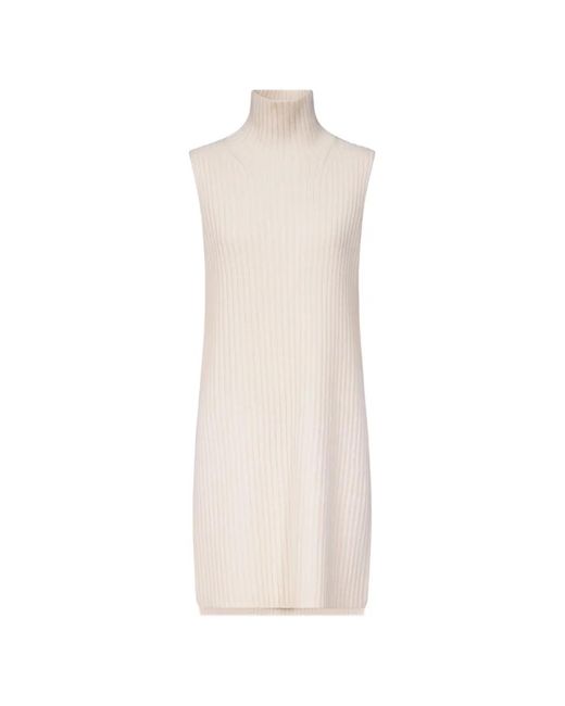 Loulou de Saison White Becca Stand-Collar Sweater