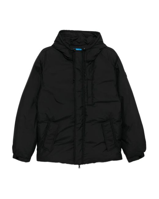 SPORT b. by agnès b. Black Hooded Down Jacket for men