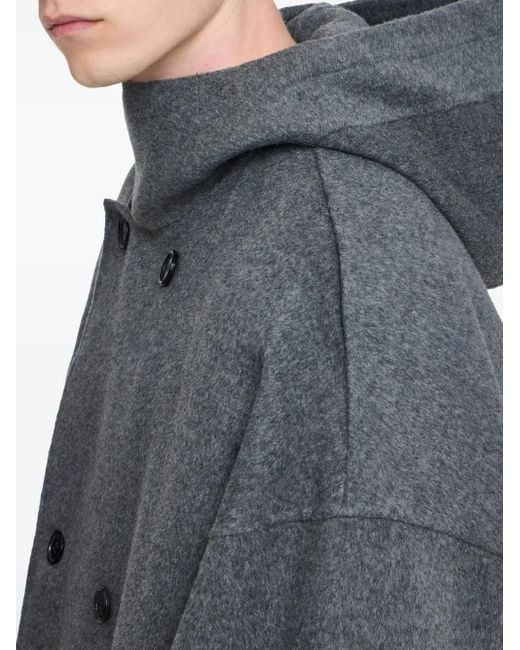 J.W. Anderson Doppelreihige Kapuzenjacke in Blue für Herren