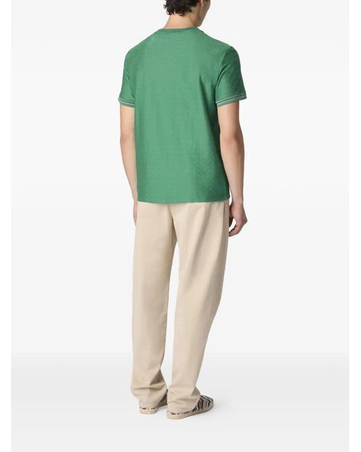 Missoni Green Zigzag-Design T-Shirt for men