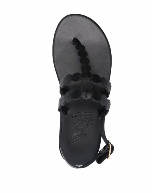 Ancient Greek Sandals White Slingback Strap Sandals