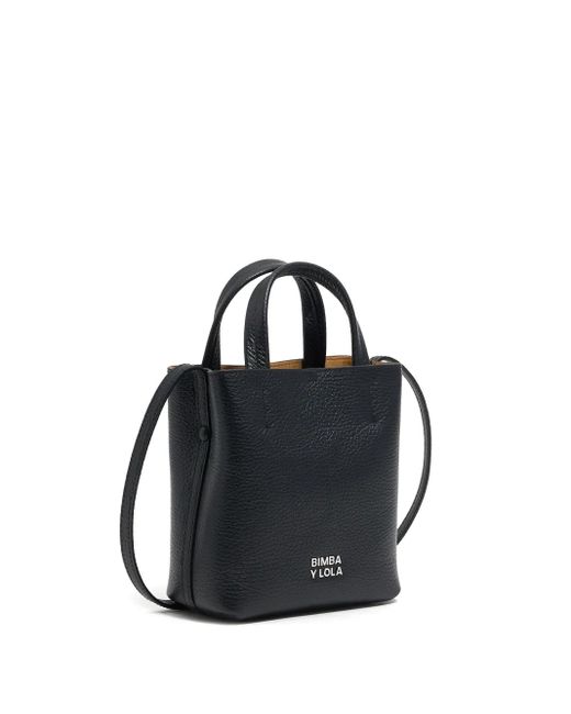Bimba Y Lola Black Mini Chihuahua Tote Bag