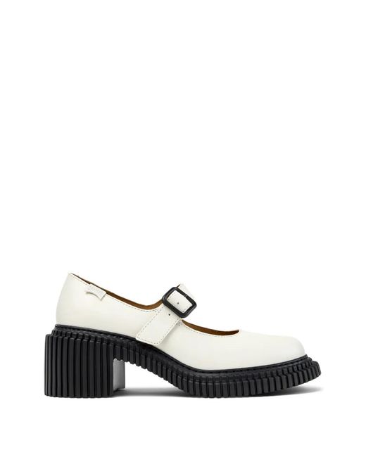 Camper White Pix London Pumps