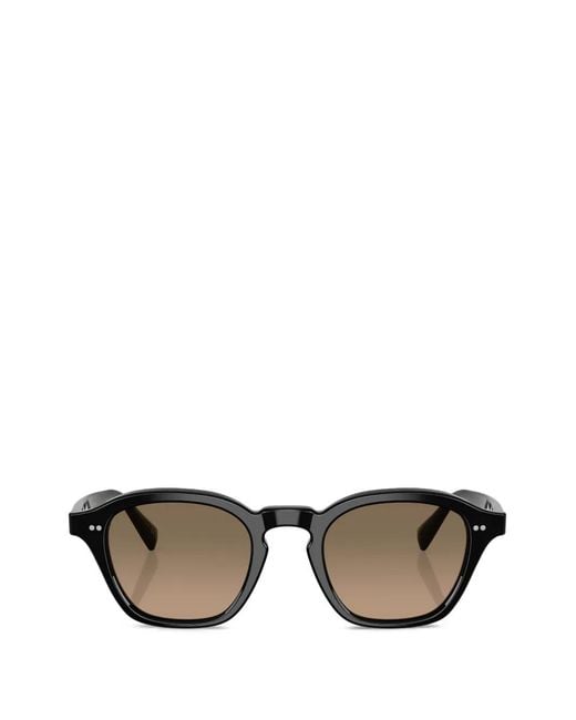 Oliver Peoples Gray Eyles Round-Frame Sunglasses
