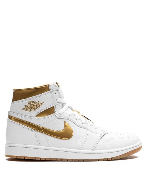 Nike Air 1 Retro Og "metallic Gold" Sneakers in het White