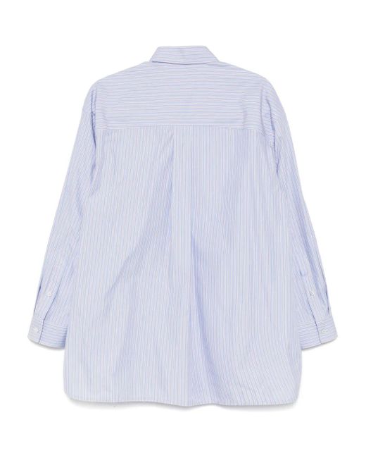 Juun.J White Pinstripe Pattern Shirt