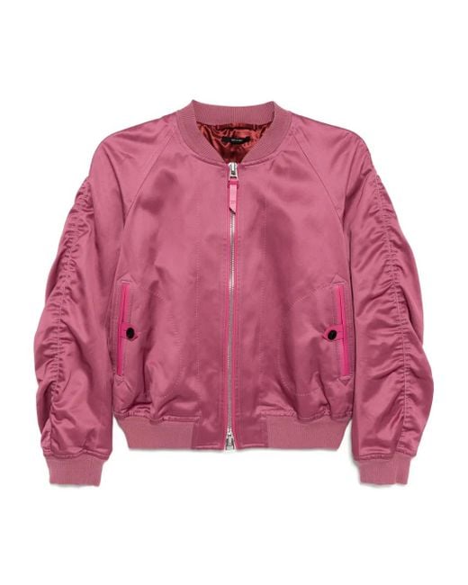 Tom Ford Pink Zip-Up Bomber Jacket