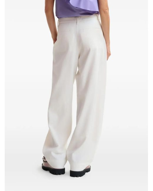 Essentiel Antwerp White Side-Pocket Trousers