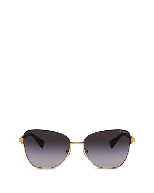 Polo Ralph Lauren Metallic Geometric-Frame Sunglasses