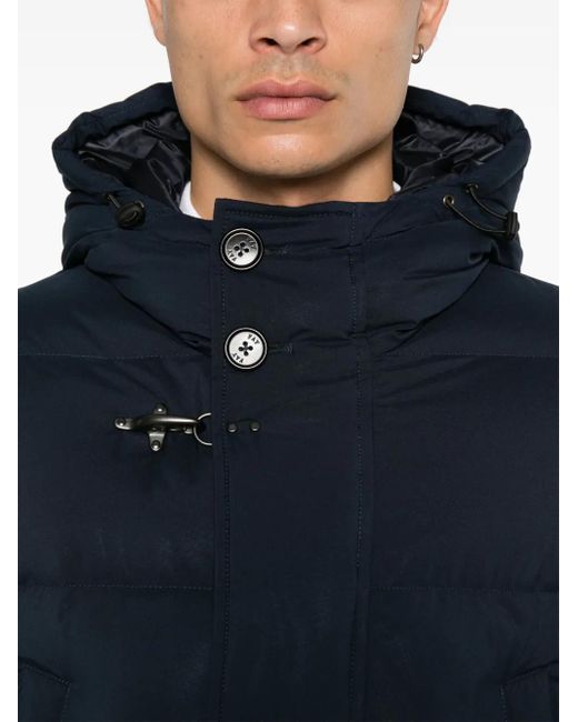 Fay Blue Hooded Down Parka for men