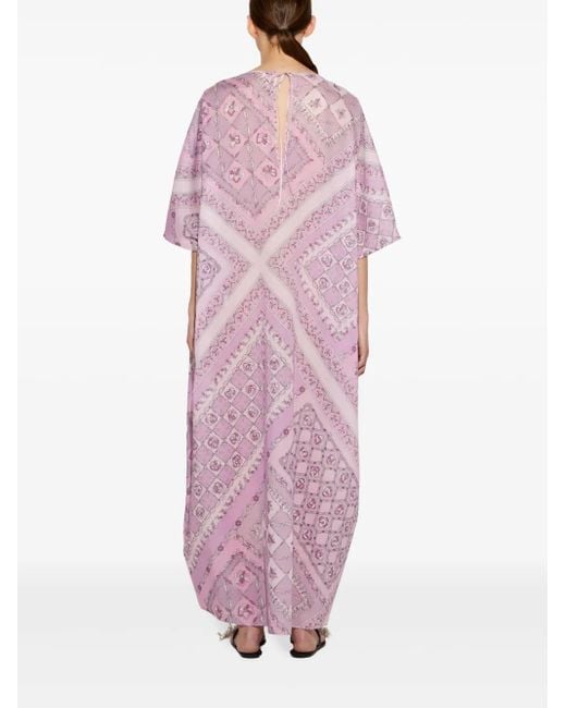 Emilio Pucci Purple Festa-Print Kaftan