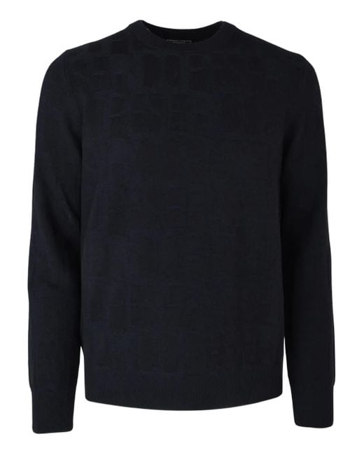 Peserico Blue Crew-Neck Sweater for men