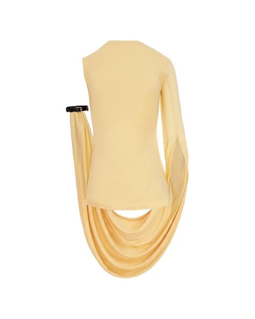 SEEN USERS Metallic Iconic Bracelet One-Shoulder Top