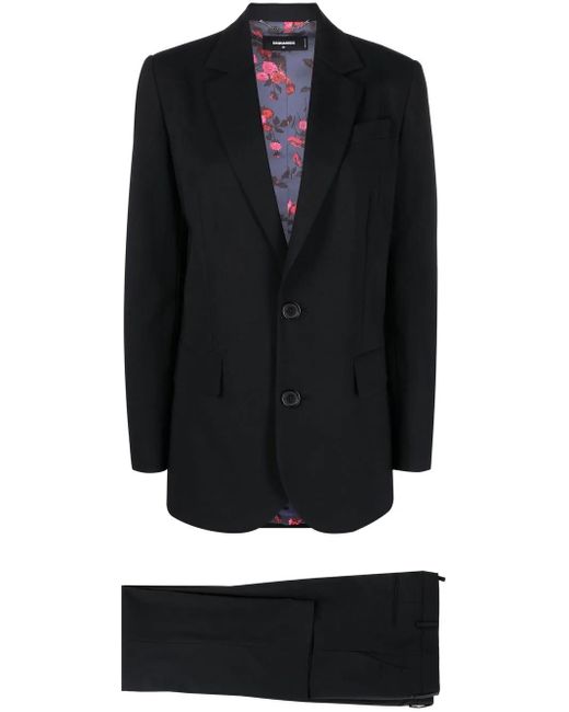 DSquared² Black Single-Breasted Suit
