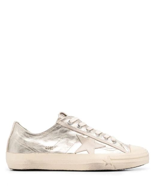 Golden Goose Deluxe Brand White V-star Low-top Sneakers