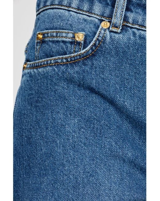 Moschino Blue Straight-Leg Jeans