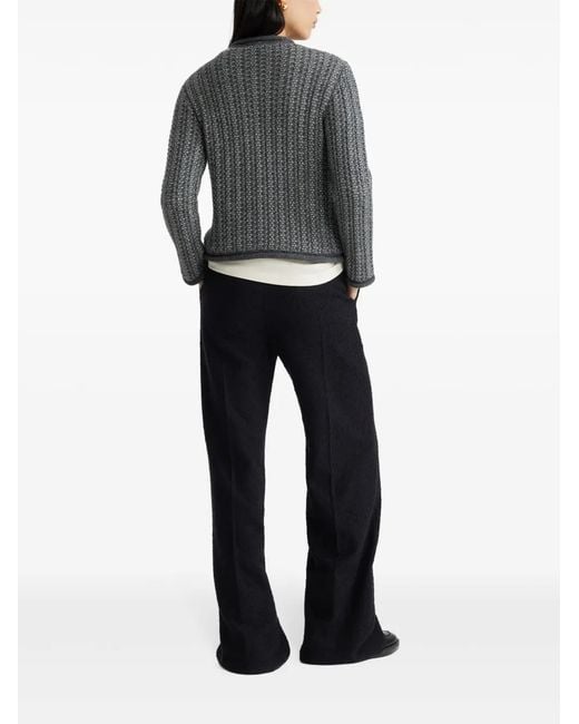 Patou Black Knitted Fitted Jacket
