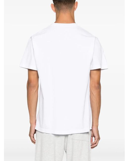 Sporty & Rich White Text-Print Cotton T-Shirt