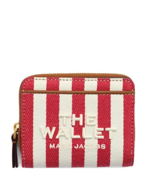 Marc Jacobs Red Stripe-Print Wallet