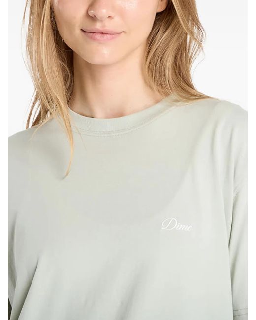 Dime White Small Logo T-Shirt