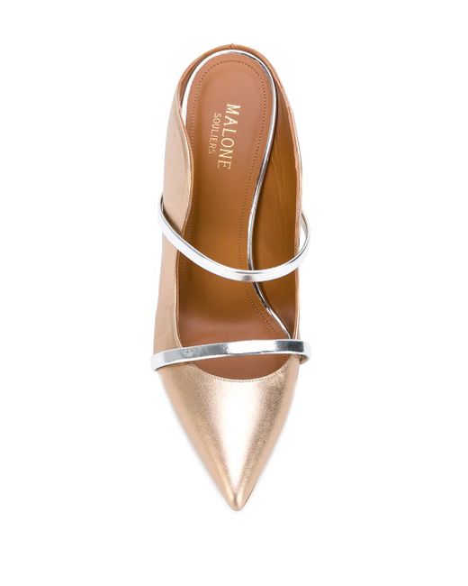 Malone Souliers Metallic Maureen Leather Mules
