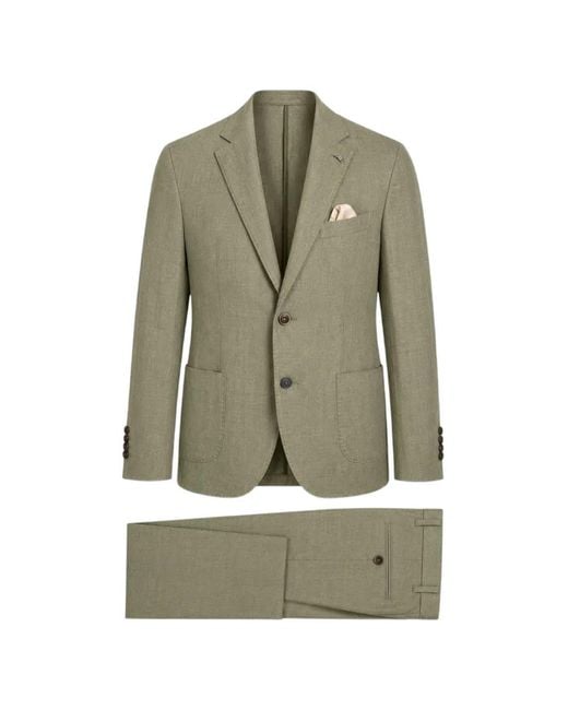 Bob Green Notch-Lapel Single-Breasted Suit for men