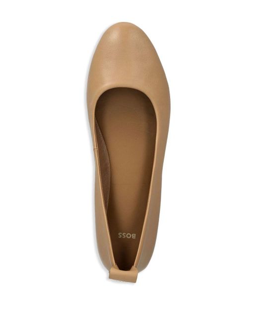 Boss Natural Leather Ballerinas