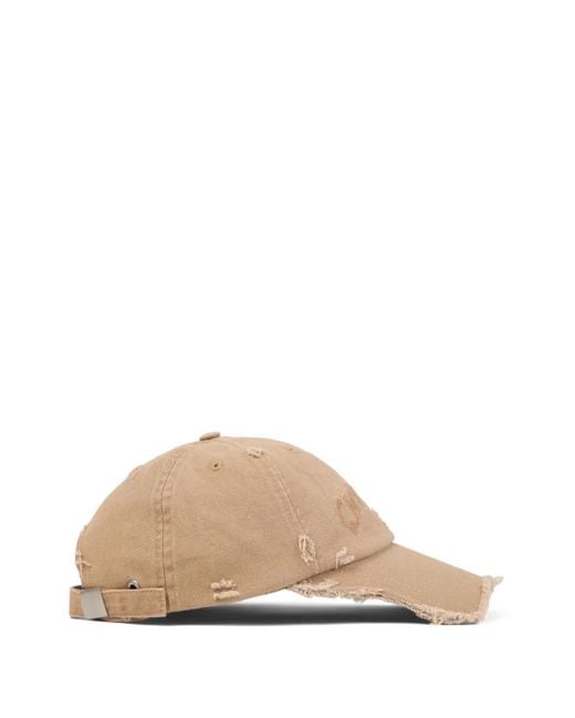 CAMPERLAB Natural Distressed-Effect Baseball Cap