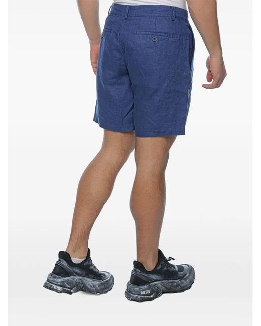 Ecoalf Blue Tika Organic Linen Shorts for men