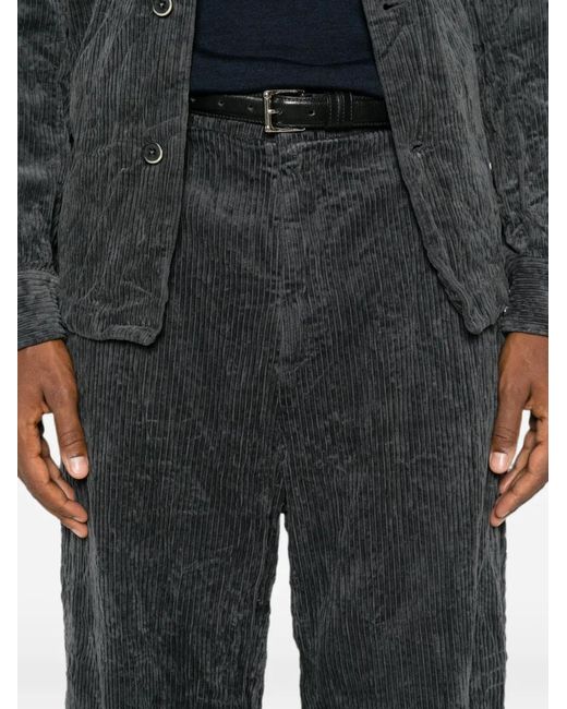 Barena Gray Galon Corduroy Trousers for men