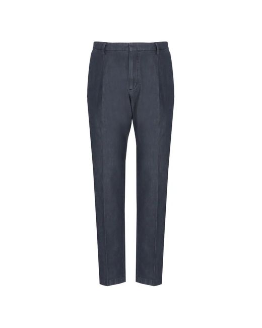Briglia 1949 Blue Pleated Trousers for men