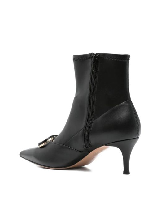 Twinset Black 60Mm Pointed-Toe Ankle Boots