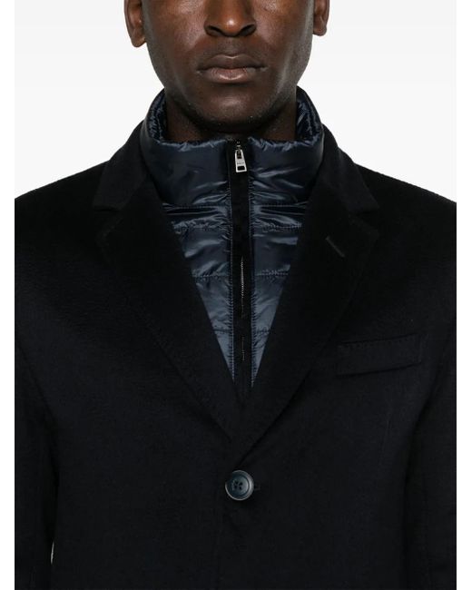 Abrigo A Capas Con Botones Herno de hombre de color Black