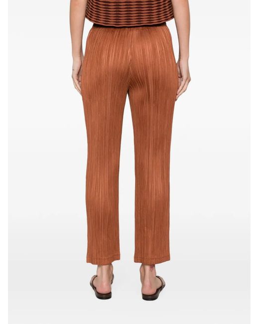 Pleats Please Issey Miyake White Pleats Please Trousers