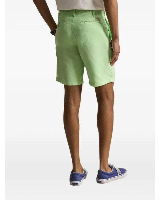 Polo Ralph Lauren Green Classic Fit Belt-Loops Chino Shorts for men