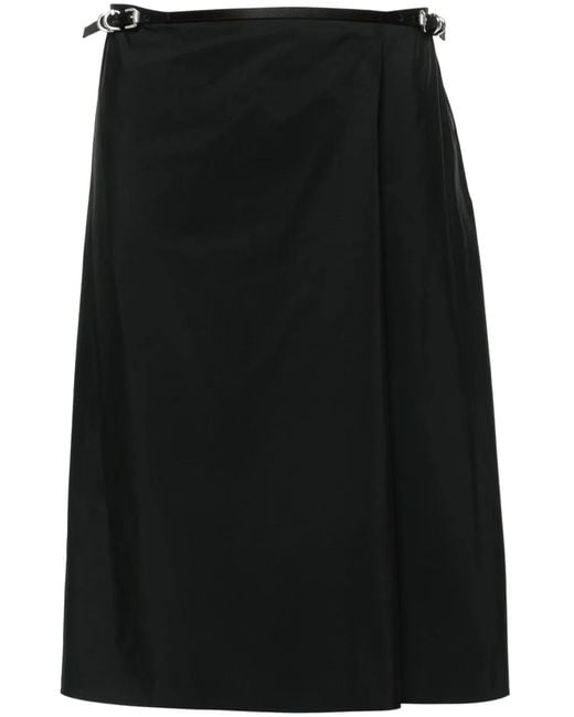 Givenchy Black Mini Wrap Skirt