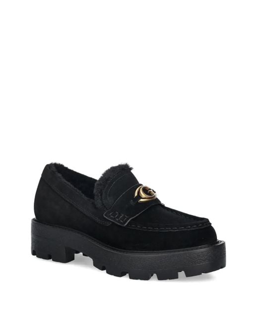 Guess Black Logo Loafers